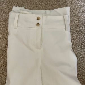 Fully Lined white cropped Limited pants